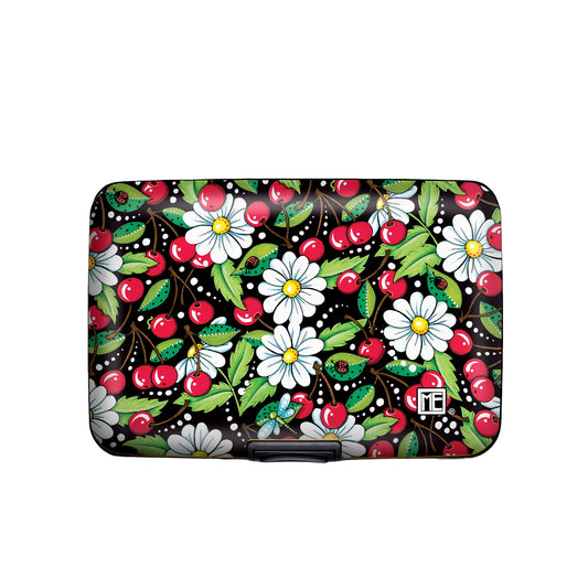 Mary Engelbreit cherry and daisy RFID armored wallet