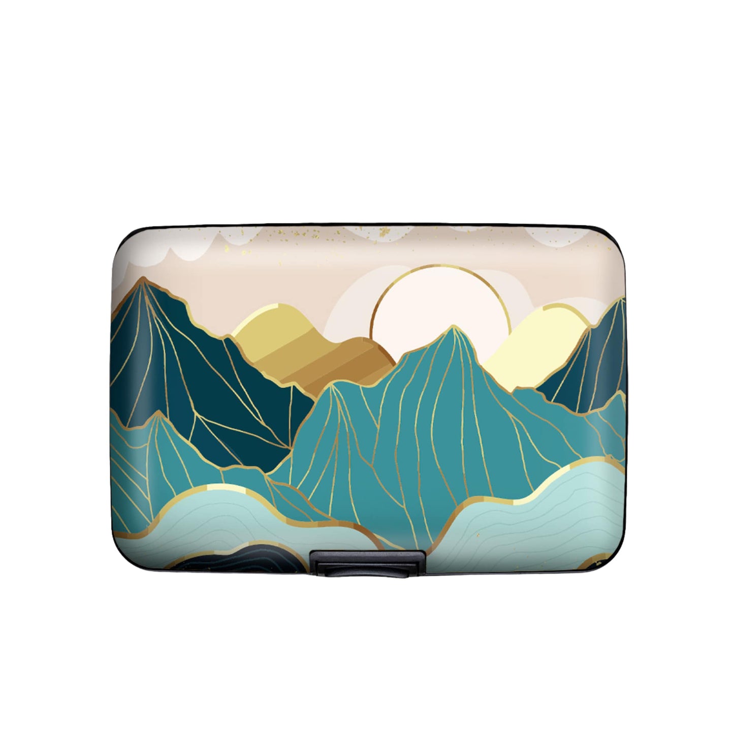 Enameled Mountain RFID armored wallet