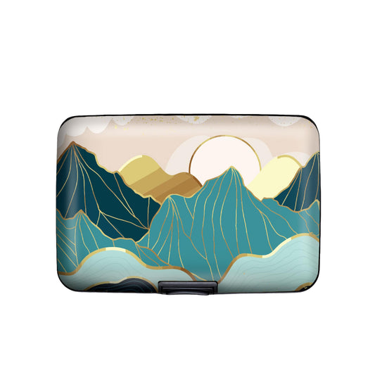 Enameled Mountain RFID armored wallet