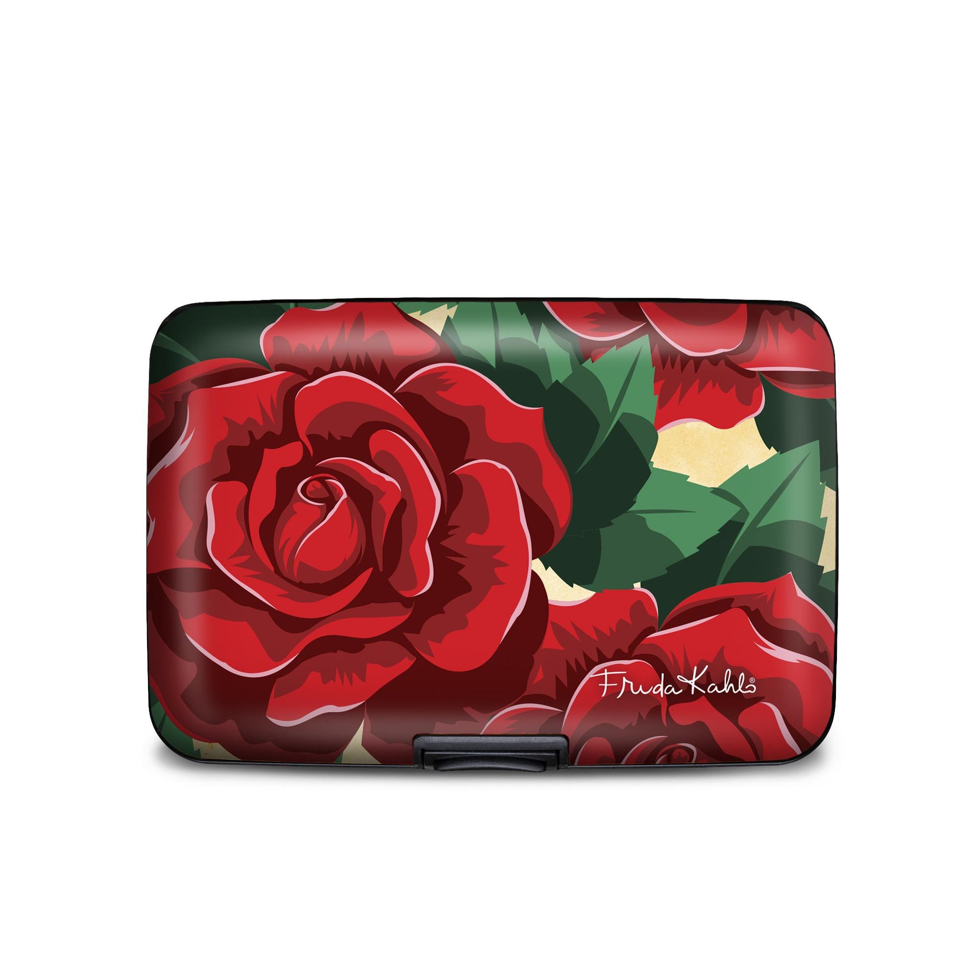 Frida Kahlo Rose RFID armored wallet