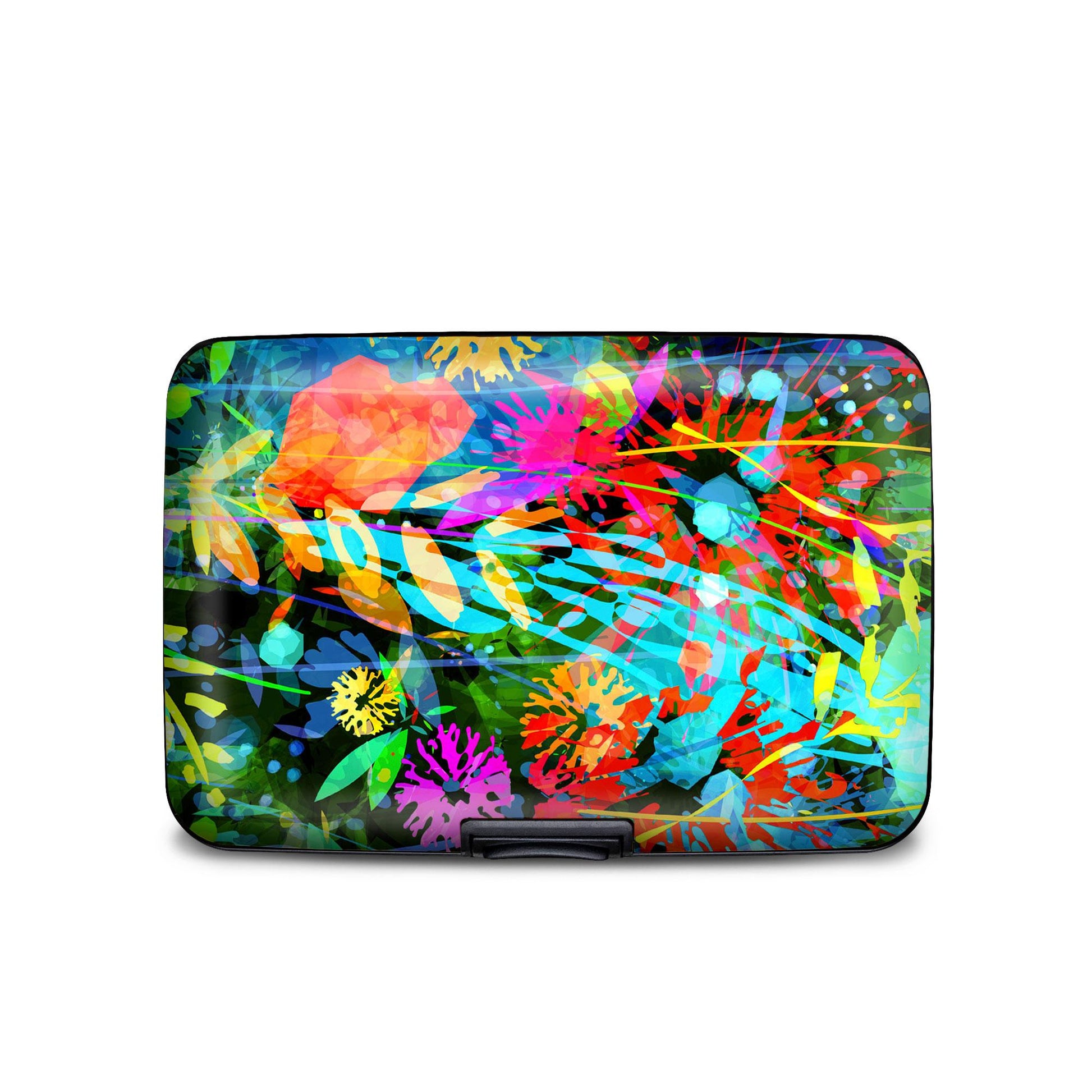 Floral Layer RFID armored wallet