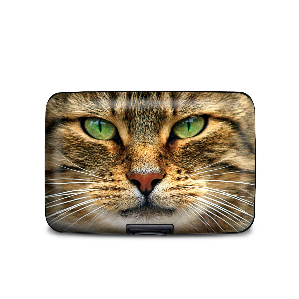 Green Eyed Cat RFID armored wallet