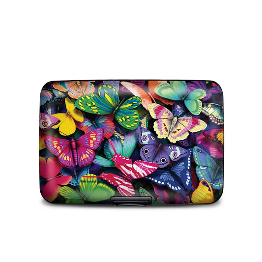 Butterfly Collage RFID armored wallet