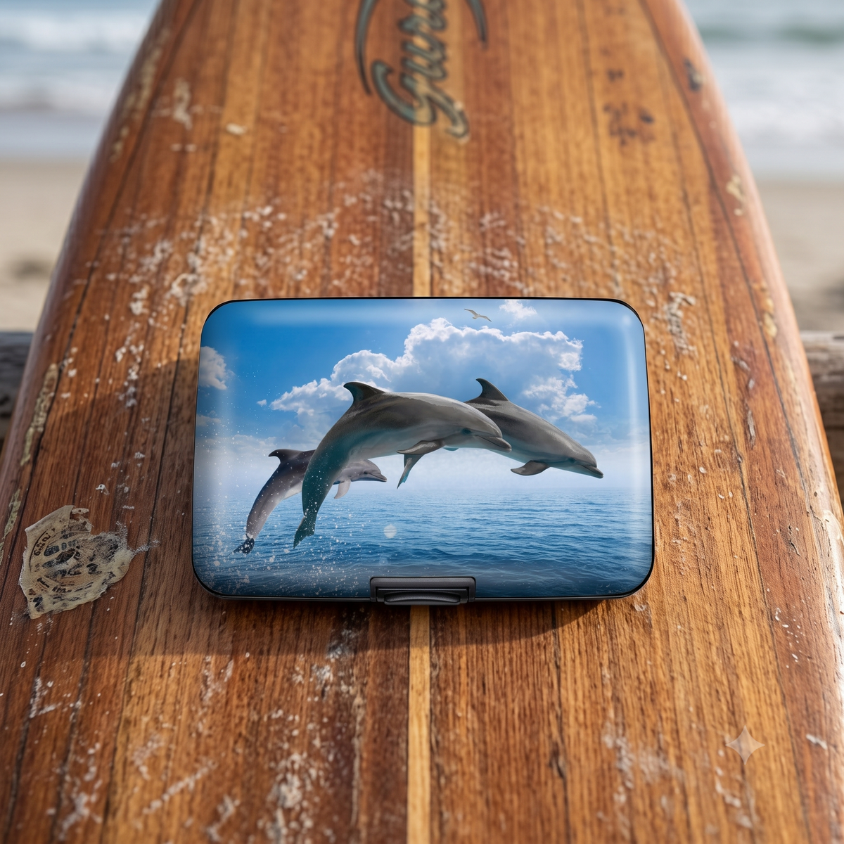 Dolphins RFID armored wallet, additional view