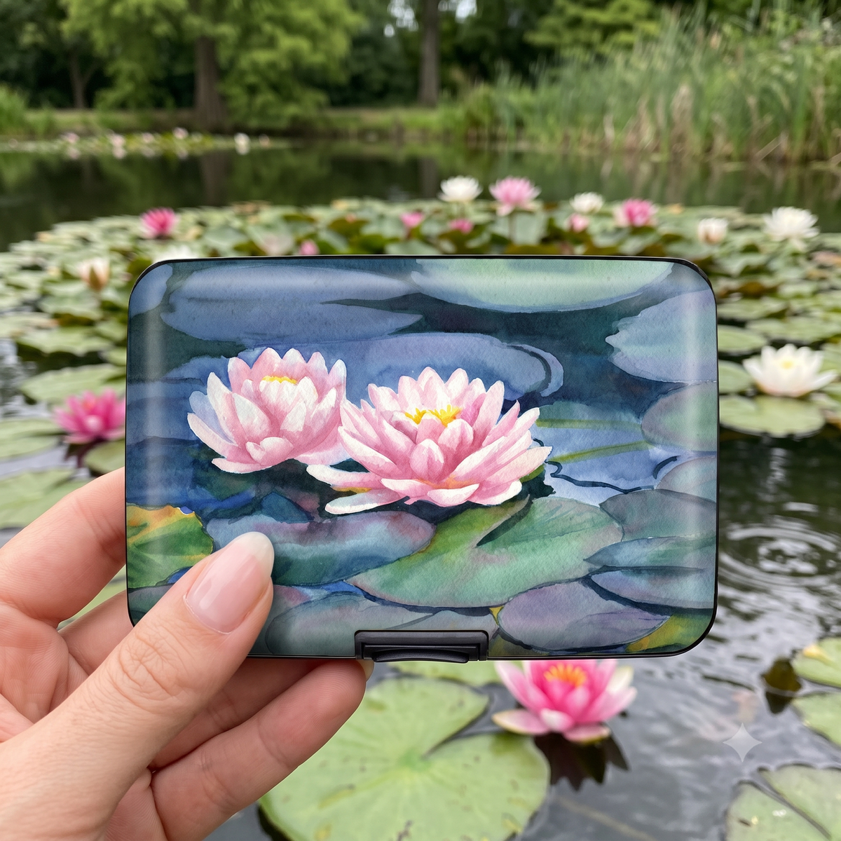 Water Lily RFID armored wallet