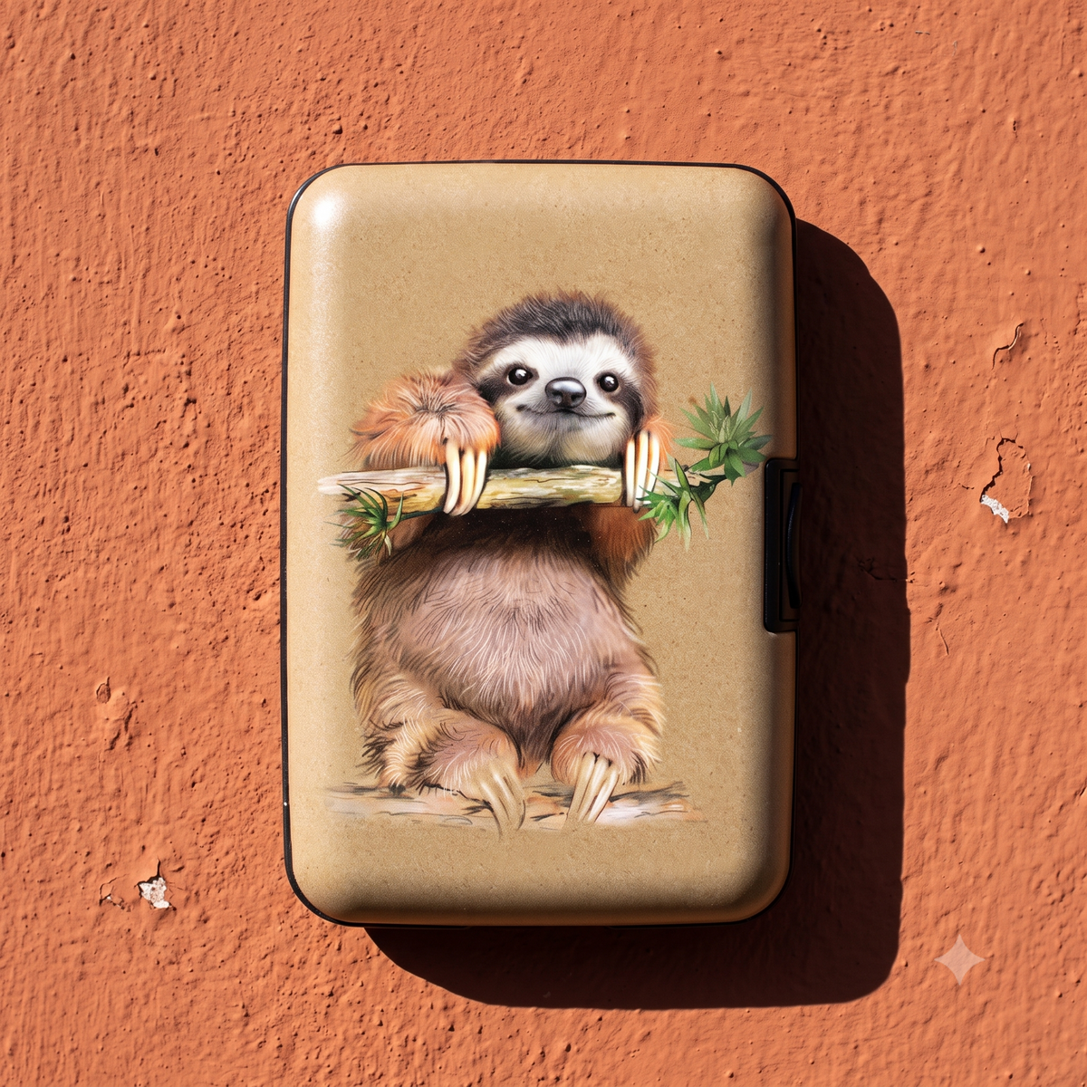 Sloth RFID armored wallet, additional view