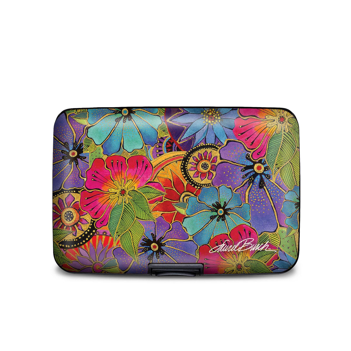 Laurel Burch Blossoming Florals RFID armored wallet