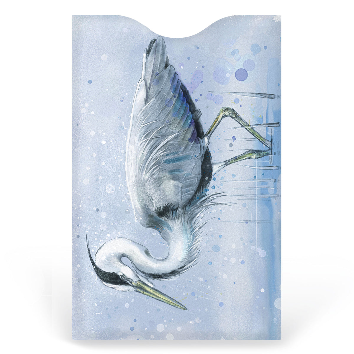 Coastal Birds RFID Card Sleeves, 6 Pack
