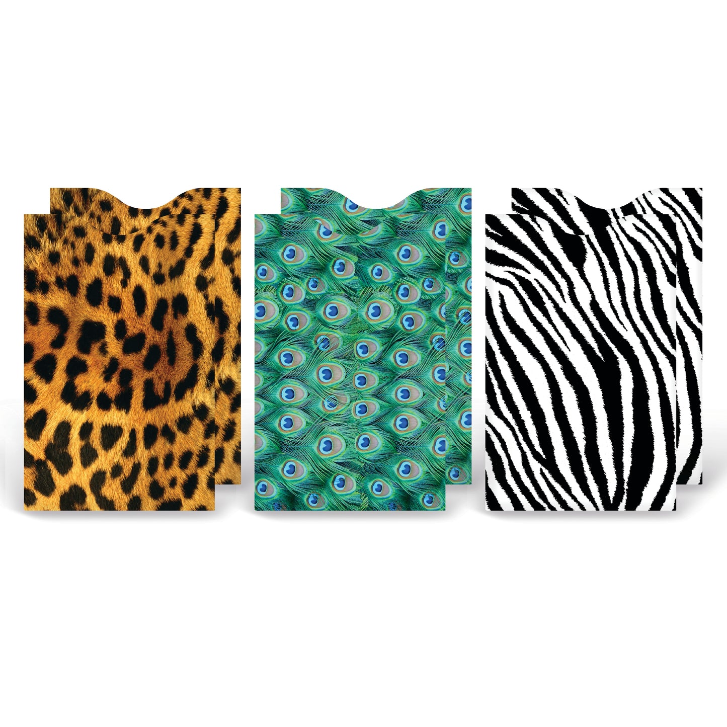 Safari 6-pack armored card sleeves