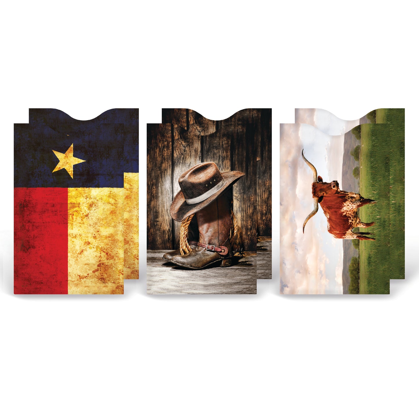 Texas 6-pack armored card sleeves
