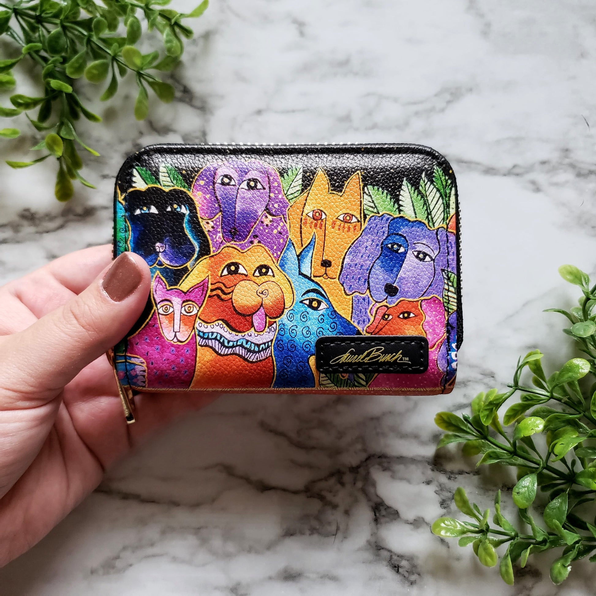 Laurel Burch Dogs & Doggies RFID Zipper Wallet