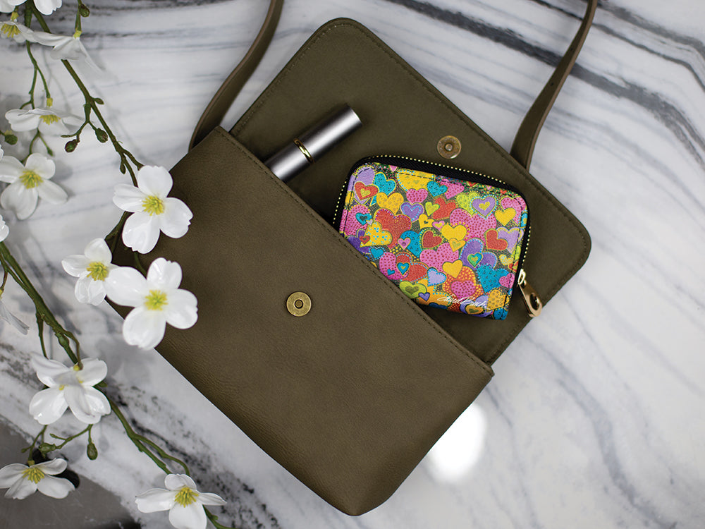 Laurel Burch Dancing Hearts RFID Armored Wallet
