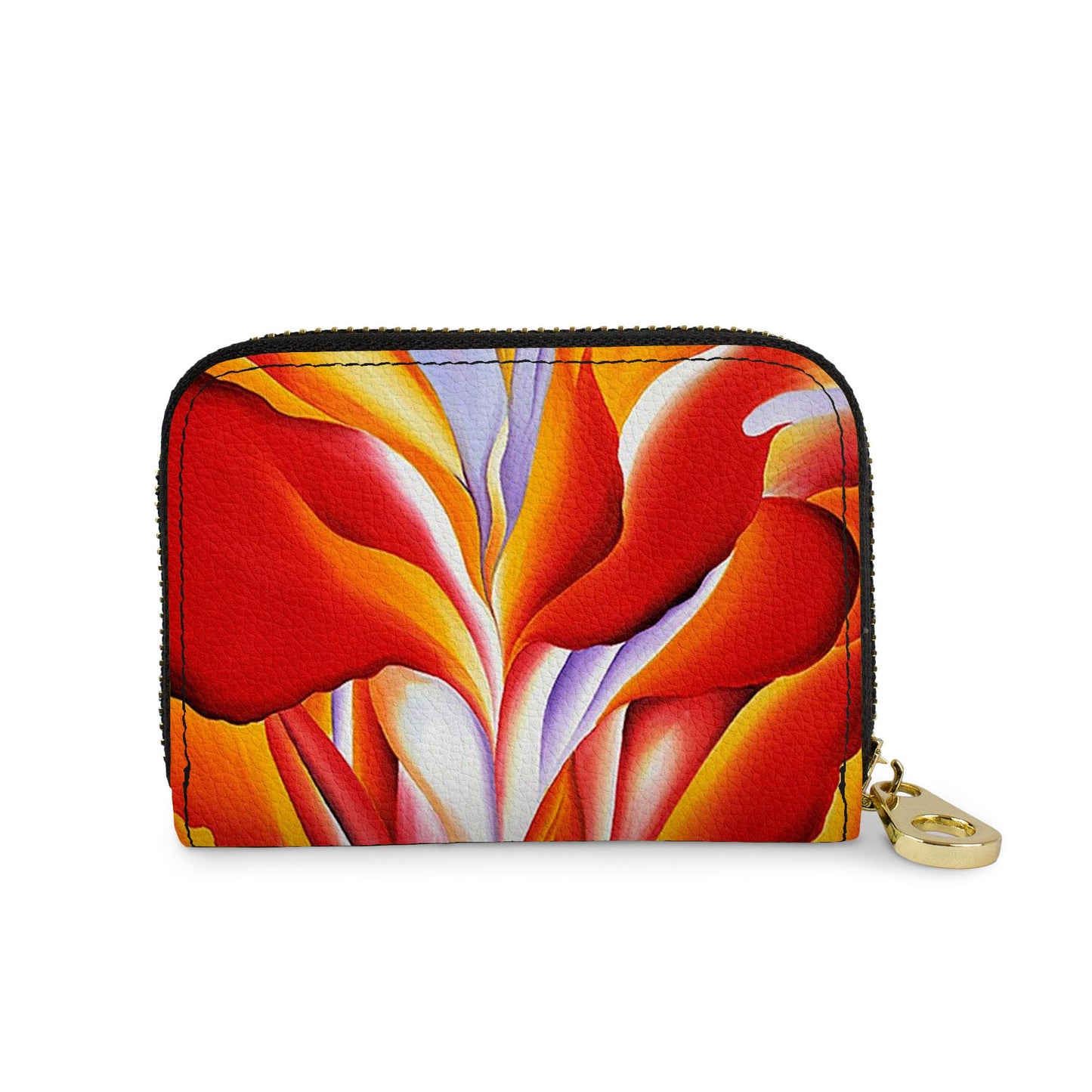 Georgia O'Keeffe Red Canna RFID zipper wallet