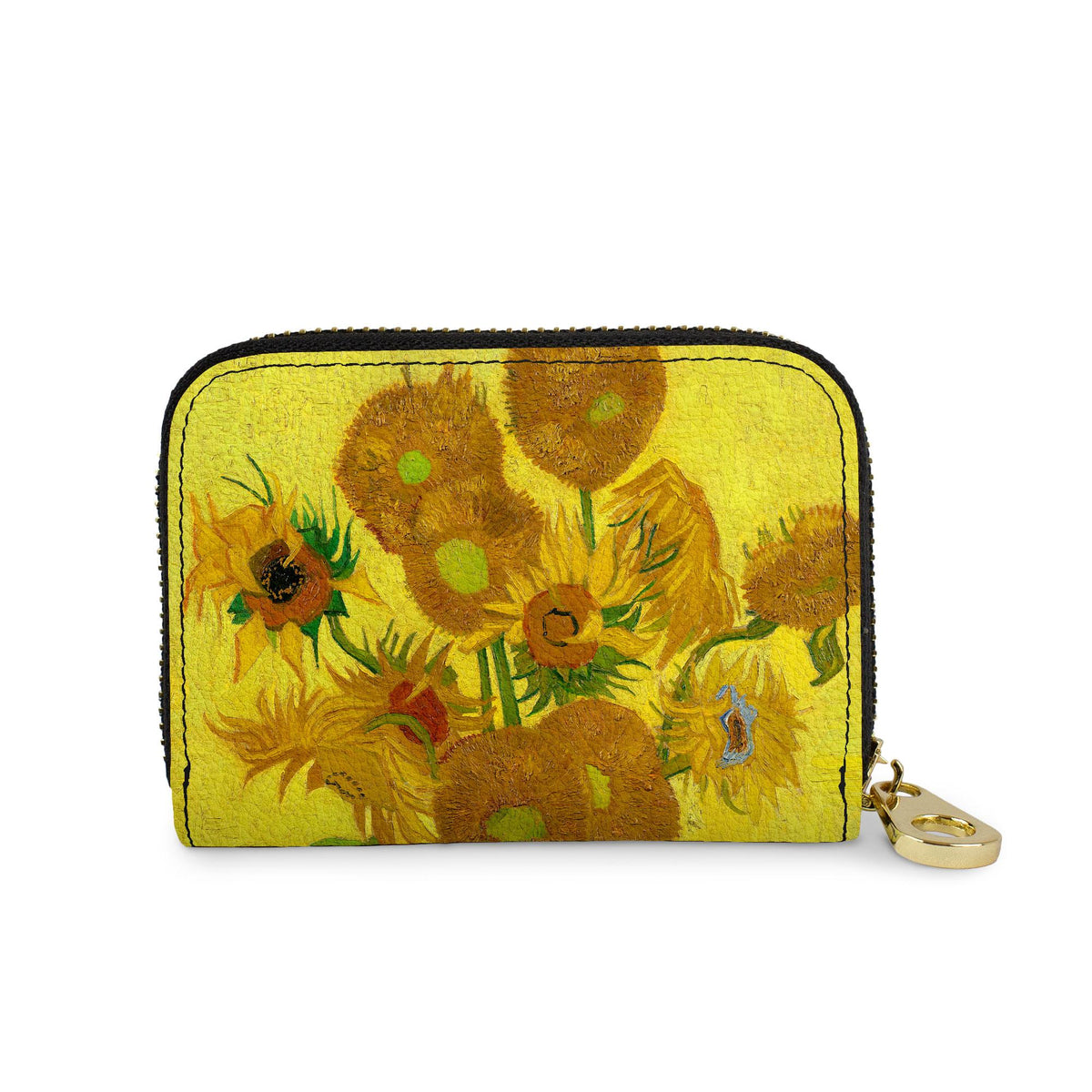 Van Gogh Sunflowers RFID zipper wallet
