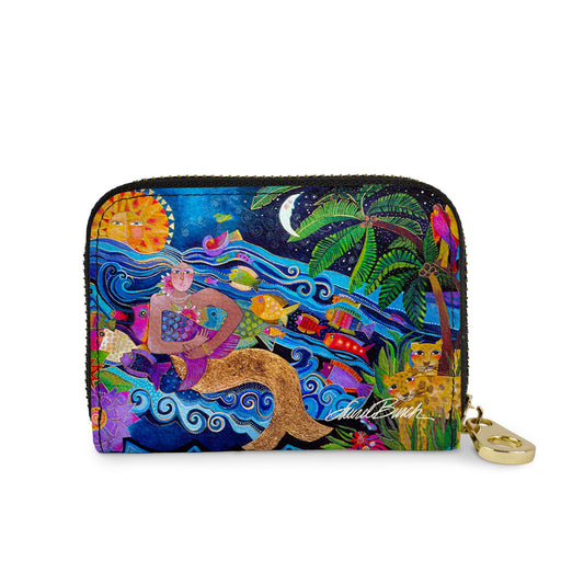 Laurel Burch Sea Goddess RFID zipper wallet