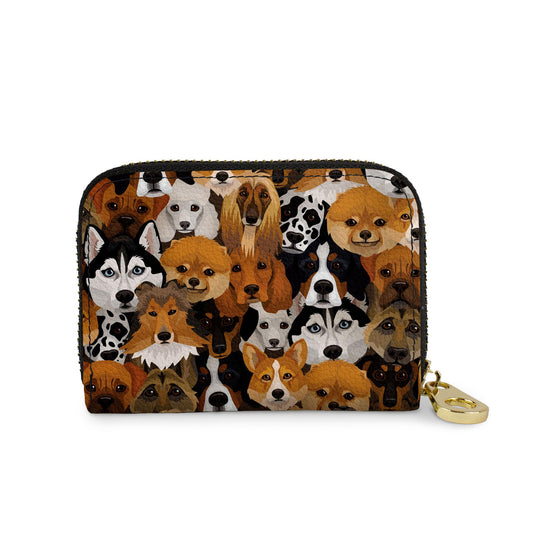 Canine Cousins dog vegan leather RFID zipper wallet
