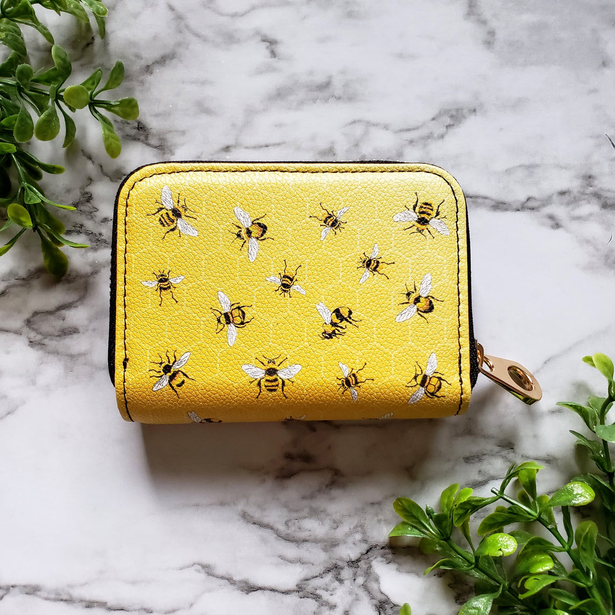 Mary Lake-Thompson Bees RFID Zipper Wallet