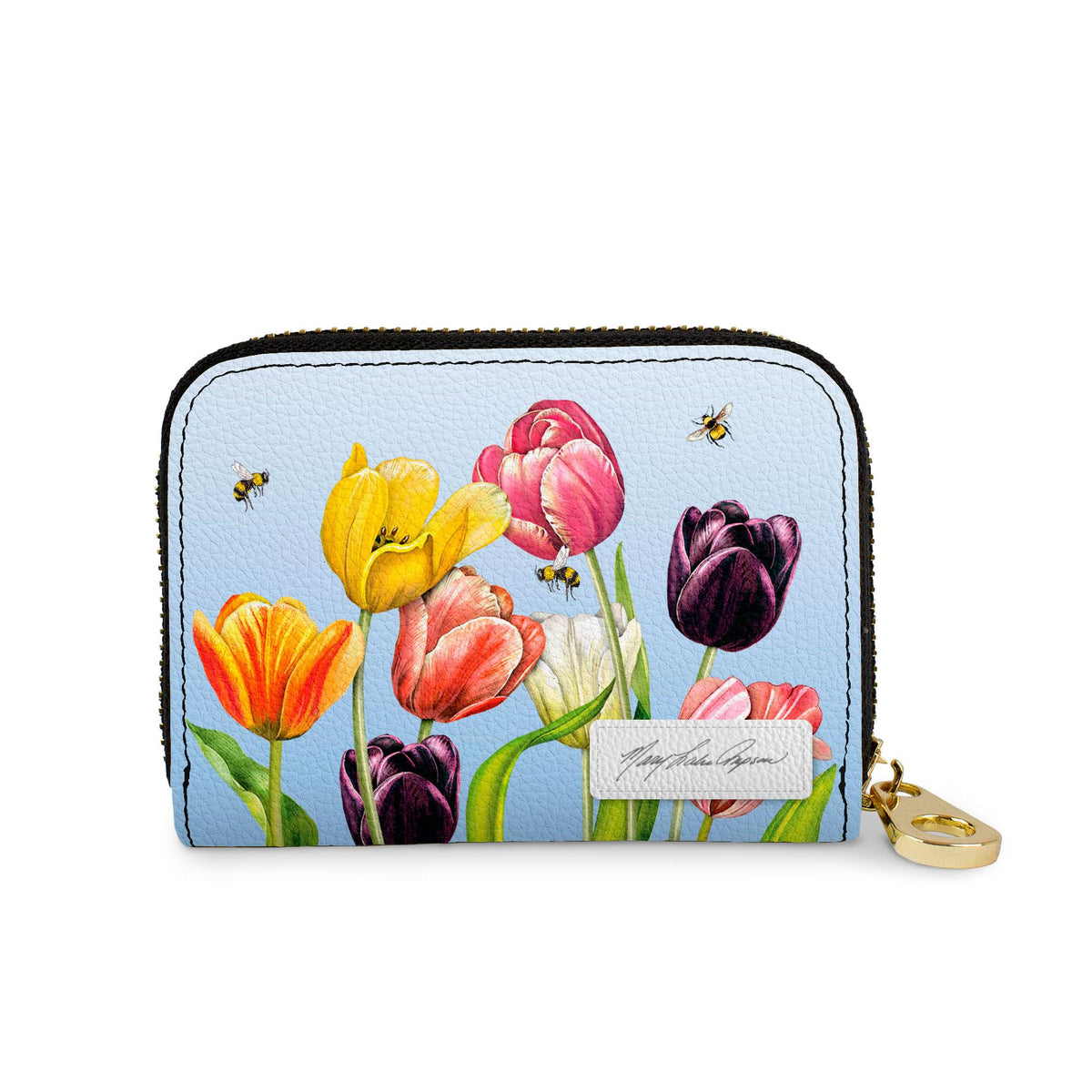 Mary Lake-Thompson Tulips RFID zipper wallet