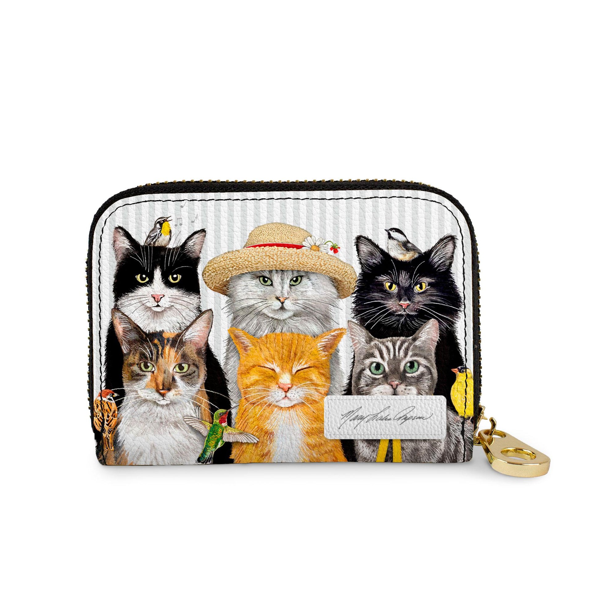 Mary Lake-Thompson Cats RFID zipper wallet