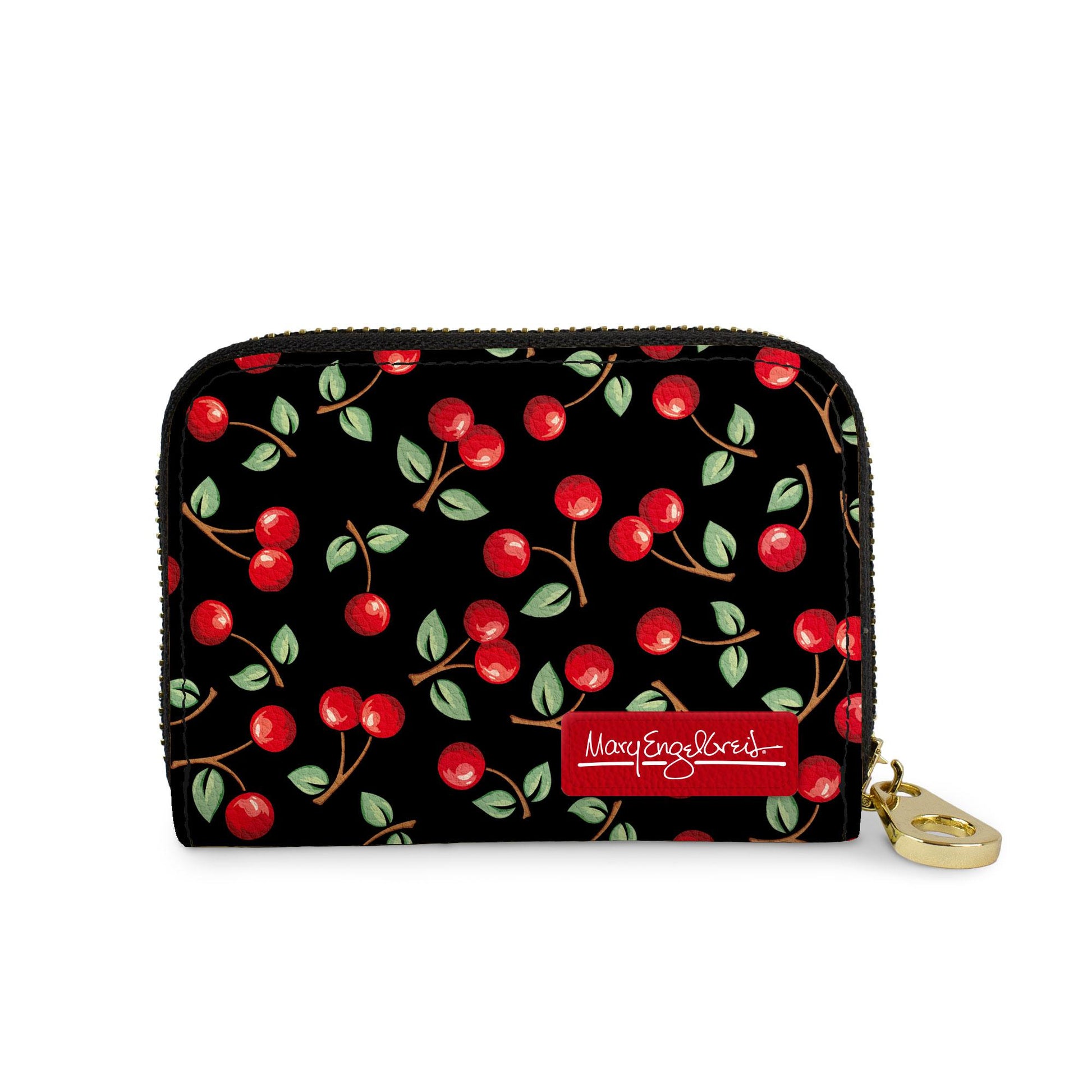 Mary Engelbreit Cherries RFID zipper wallet