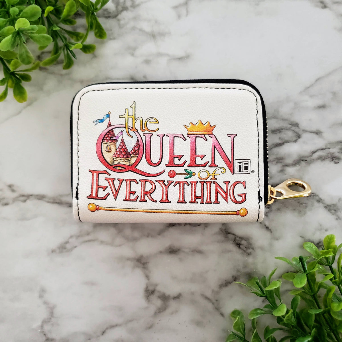 Mary Engelbreit Queen of Everything RFID Zipper Wallet