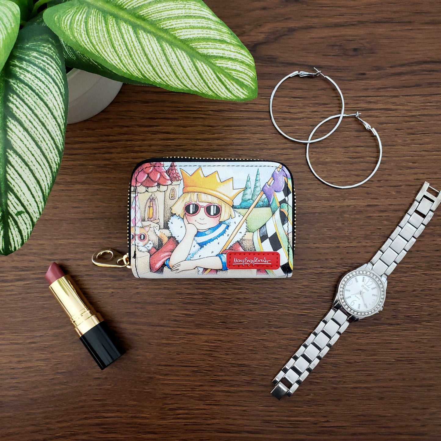 Mary Engelbreit Queen of Everything RFID Zipper Wallet