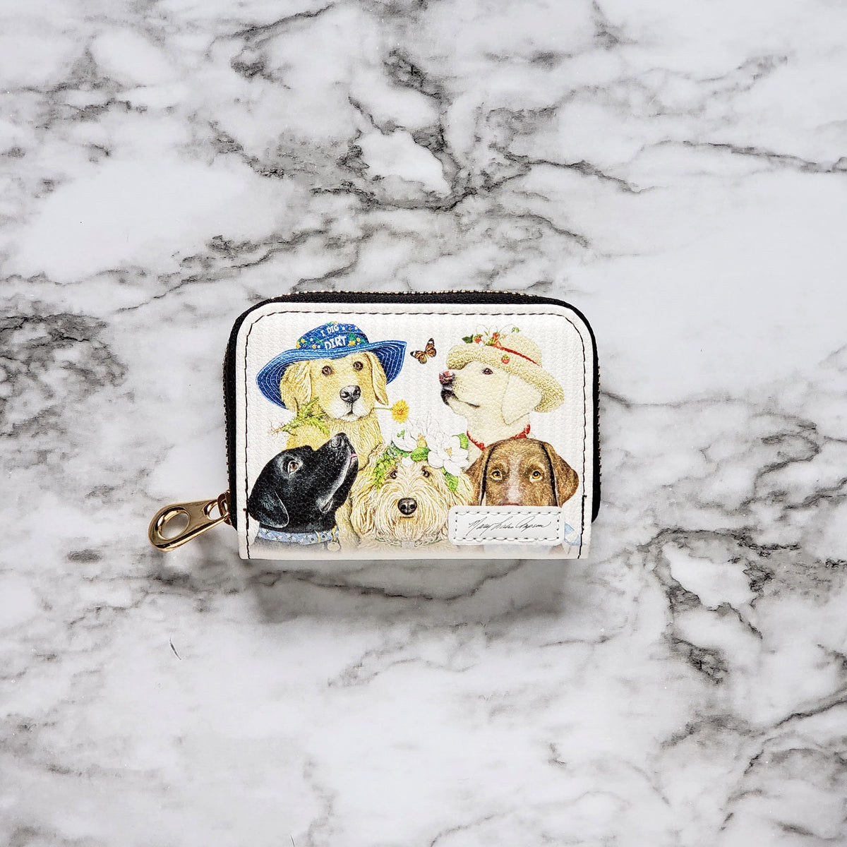Mary Lake-Thompson Dogs RFID Zipper Wallet