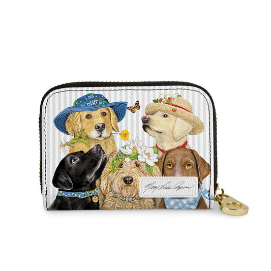 Mary Lake-Thompson Dogs RFID zipper wallet