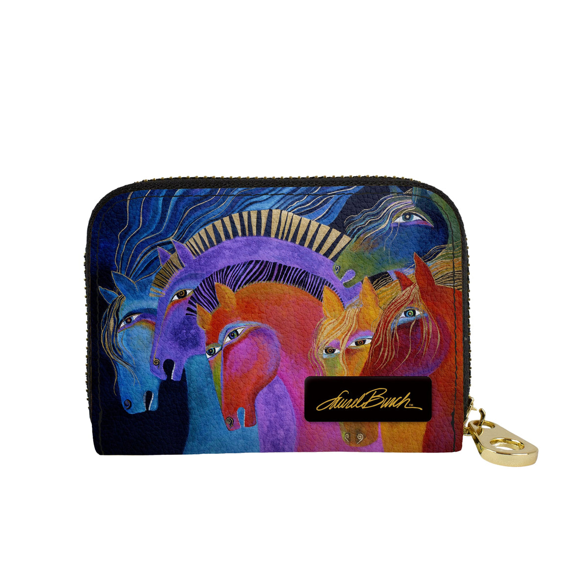 Laurel Burch Wild Horses RFID zipper wallet