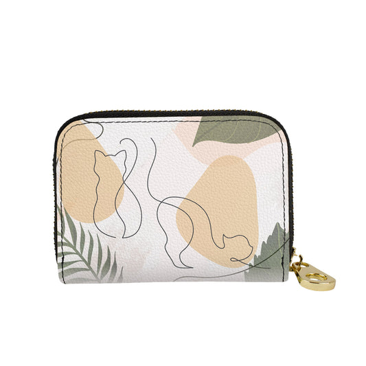 Cat Life vegan leather RFID zipper wallet