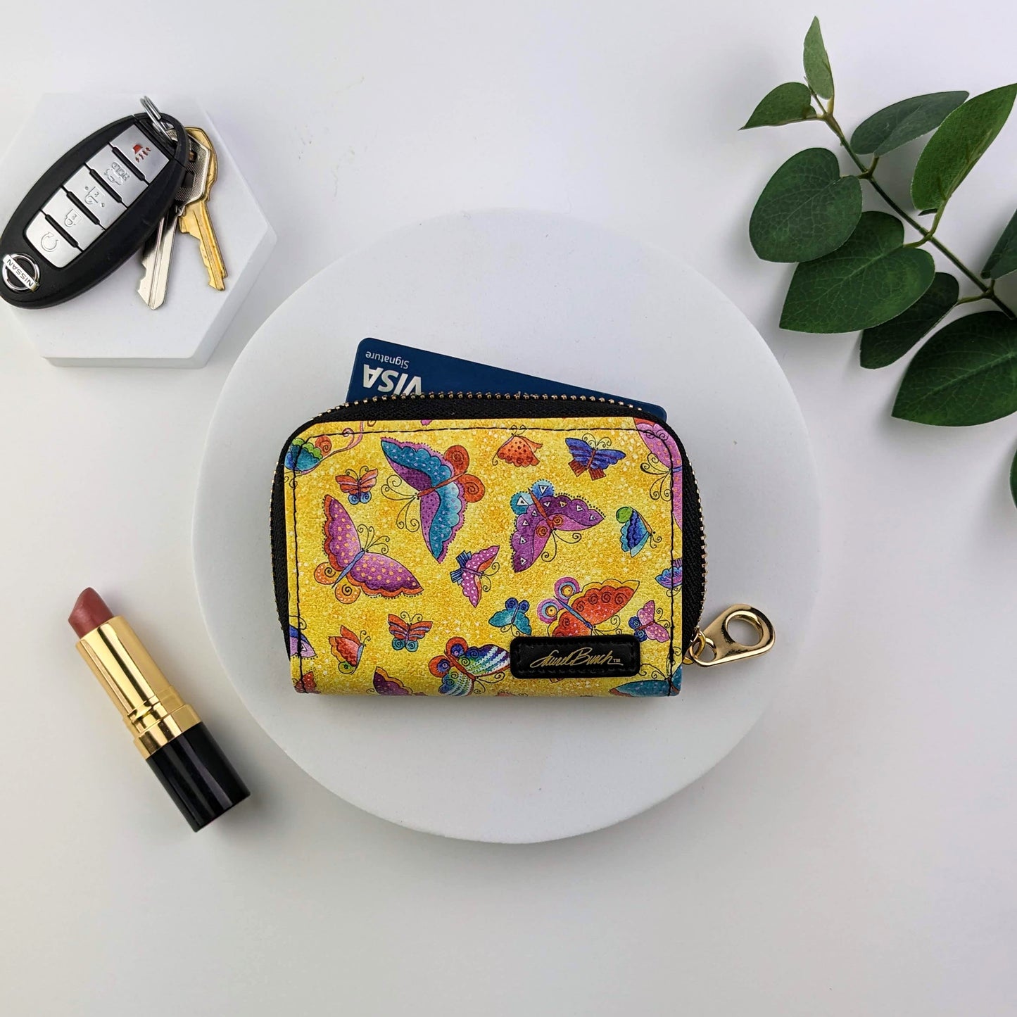 Laurel Burch Flutterbyes RFID Zipper Wallet