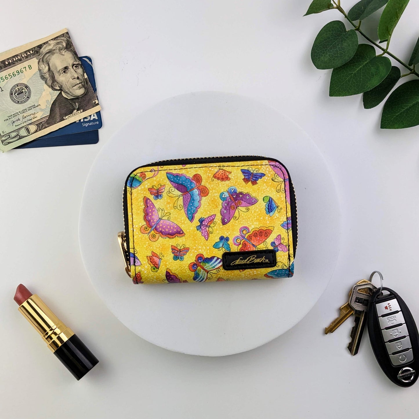Laurel Burch Flutterbyes RFID Zipper Wallet