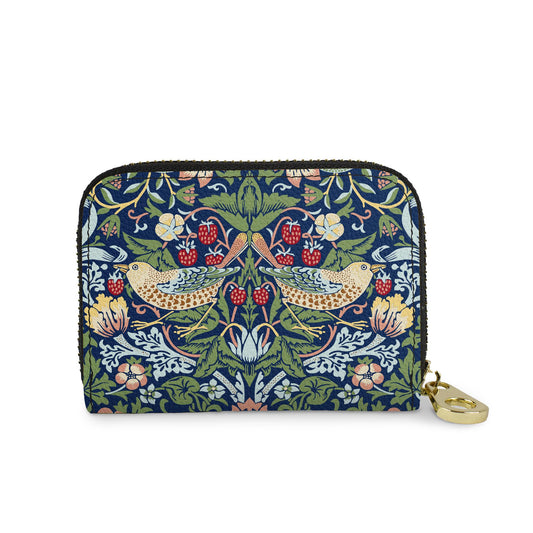 William Morris Strawberry Thief RFID zipper wallet