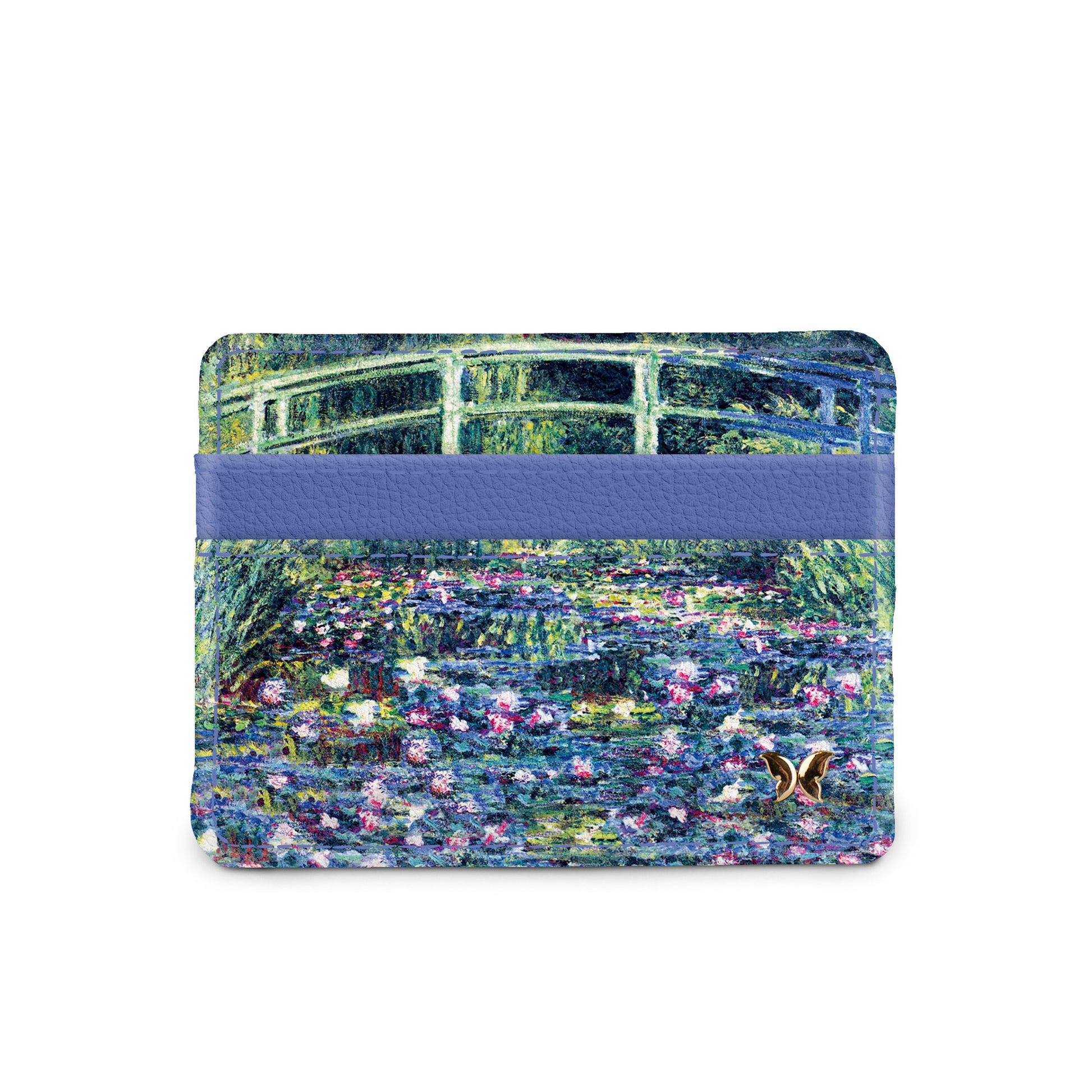 Monet Japanese bridge water lilies slim wallet