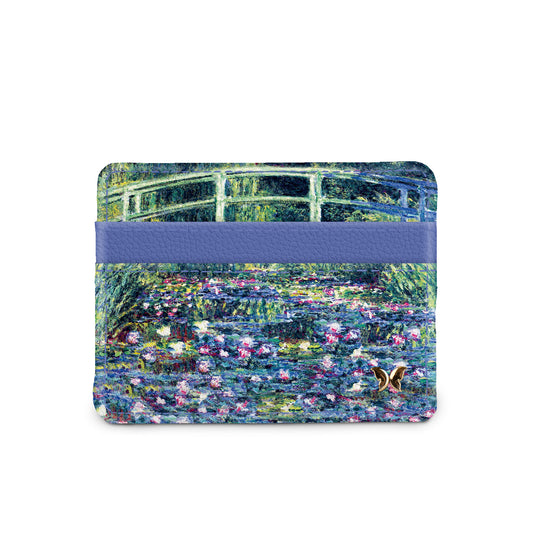 Monet Japanese bridge water lilies slim wallet