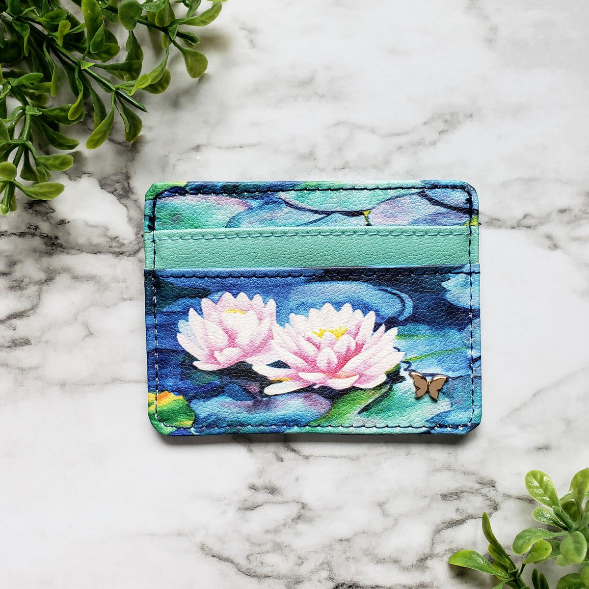 Water Lily Slim Wallet