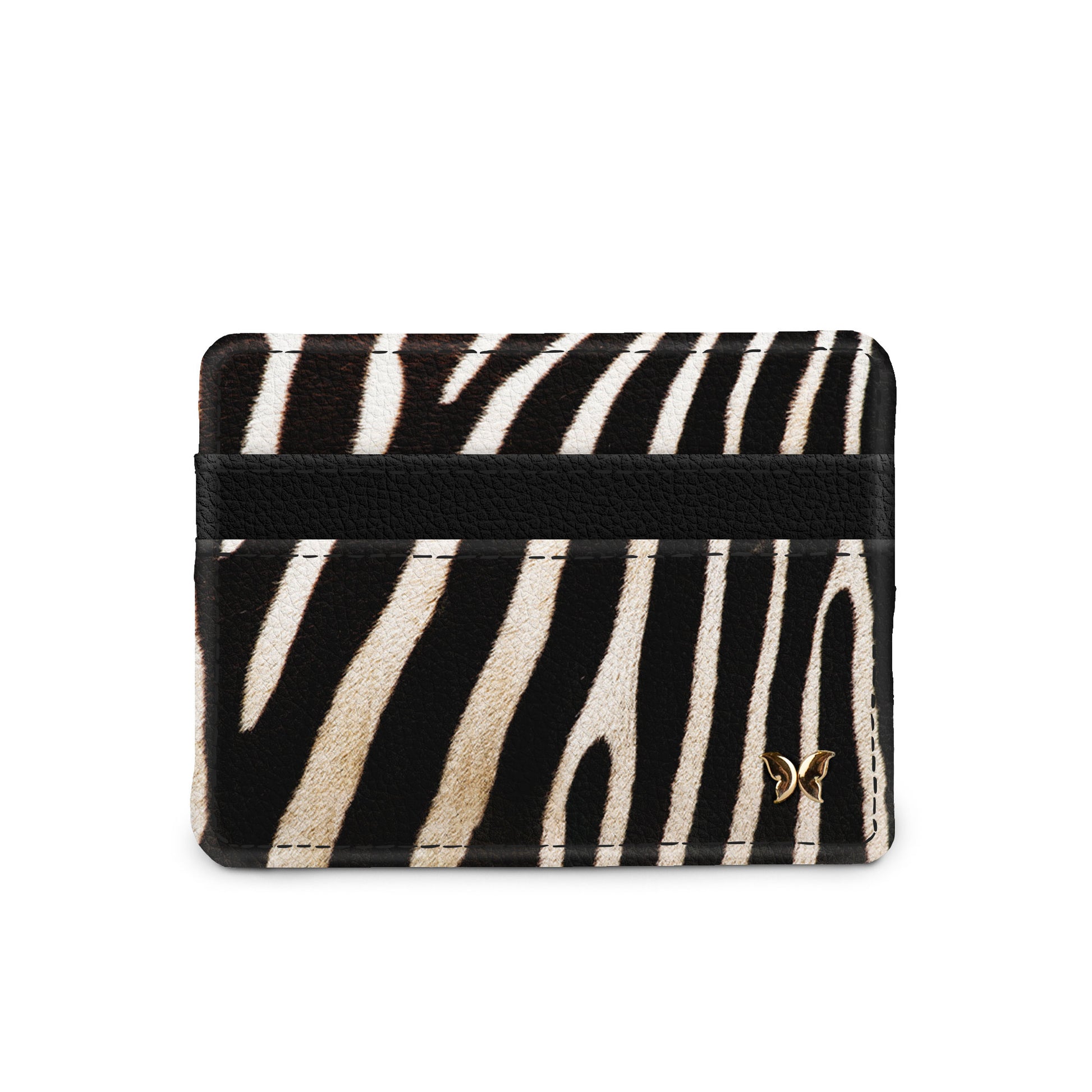 Zebra print slim wallet