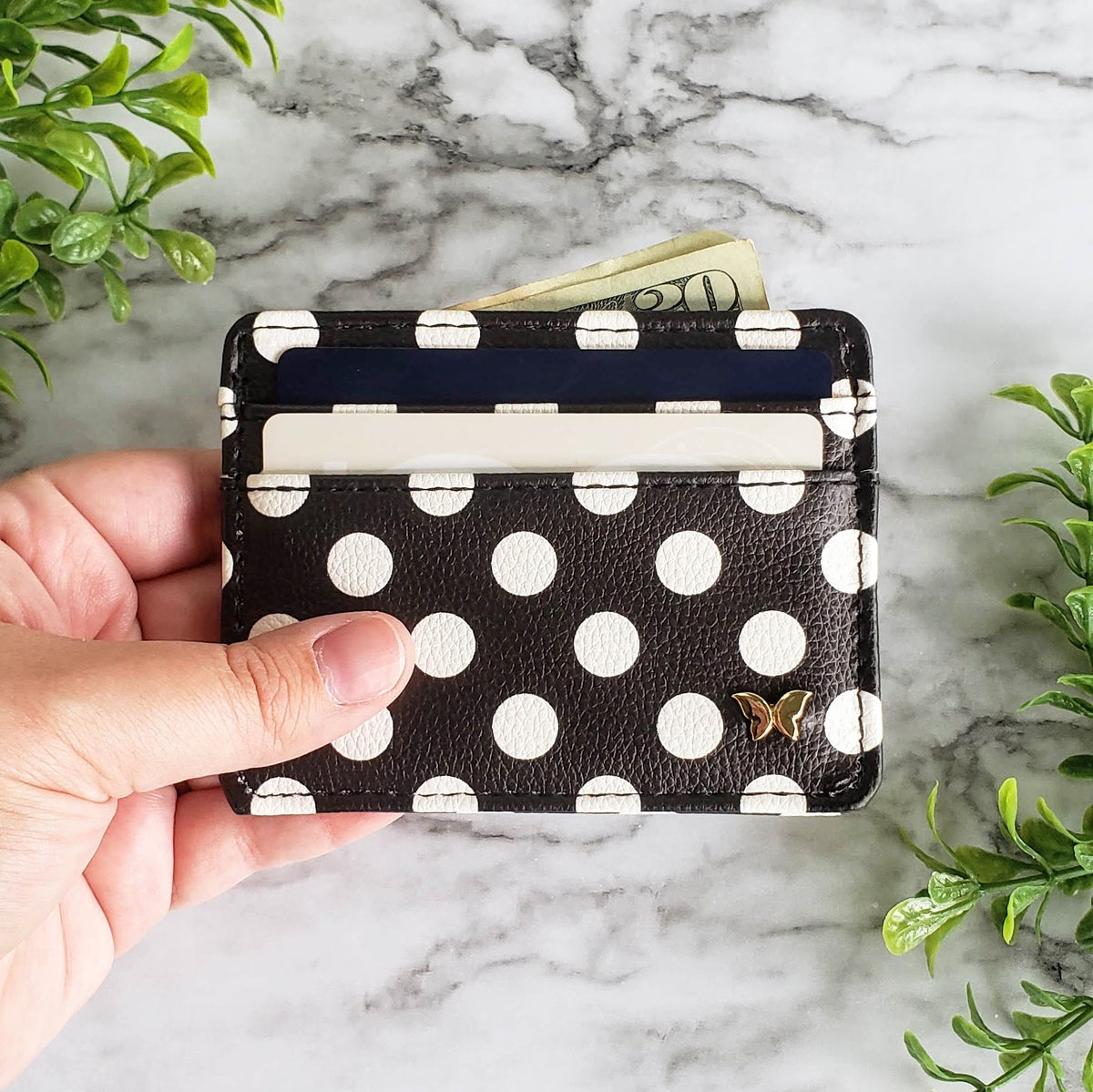 Polka Dot Slim Wallet