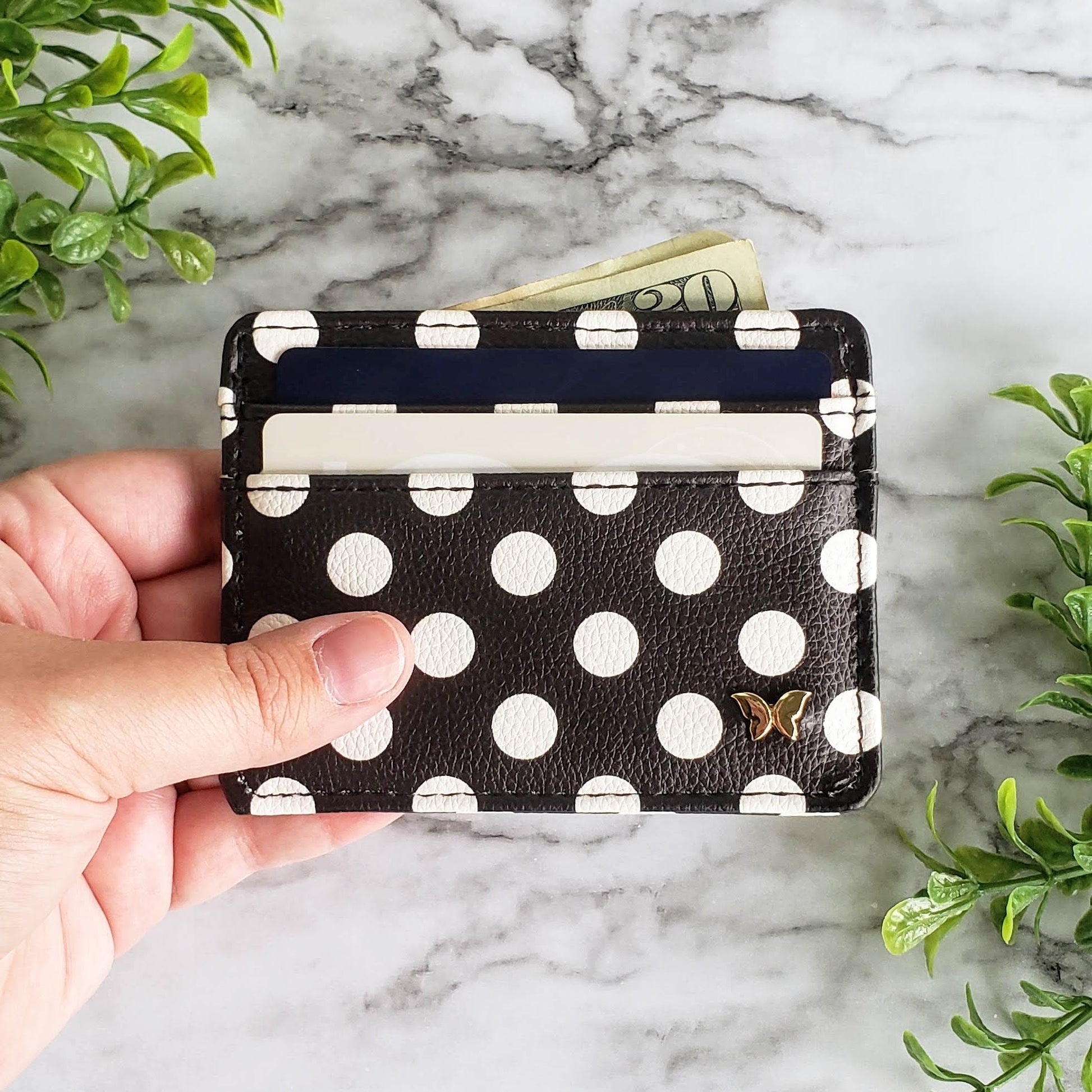 Polka Dot Slim Wallet