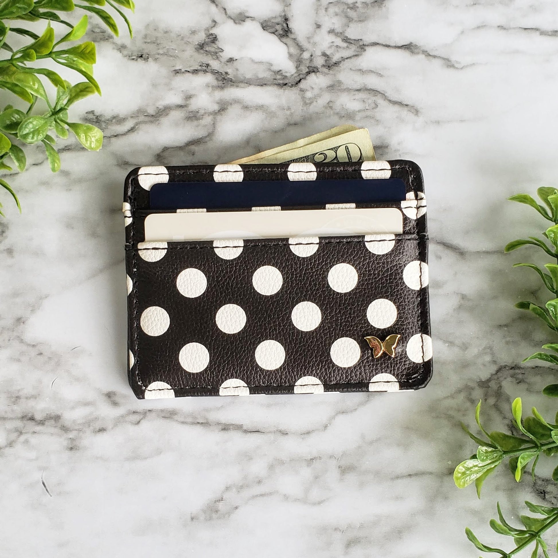 Polka Dot Slim Wallet