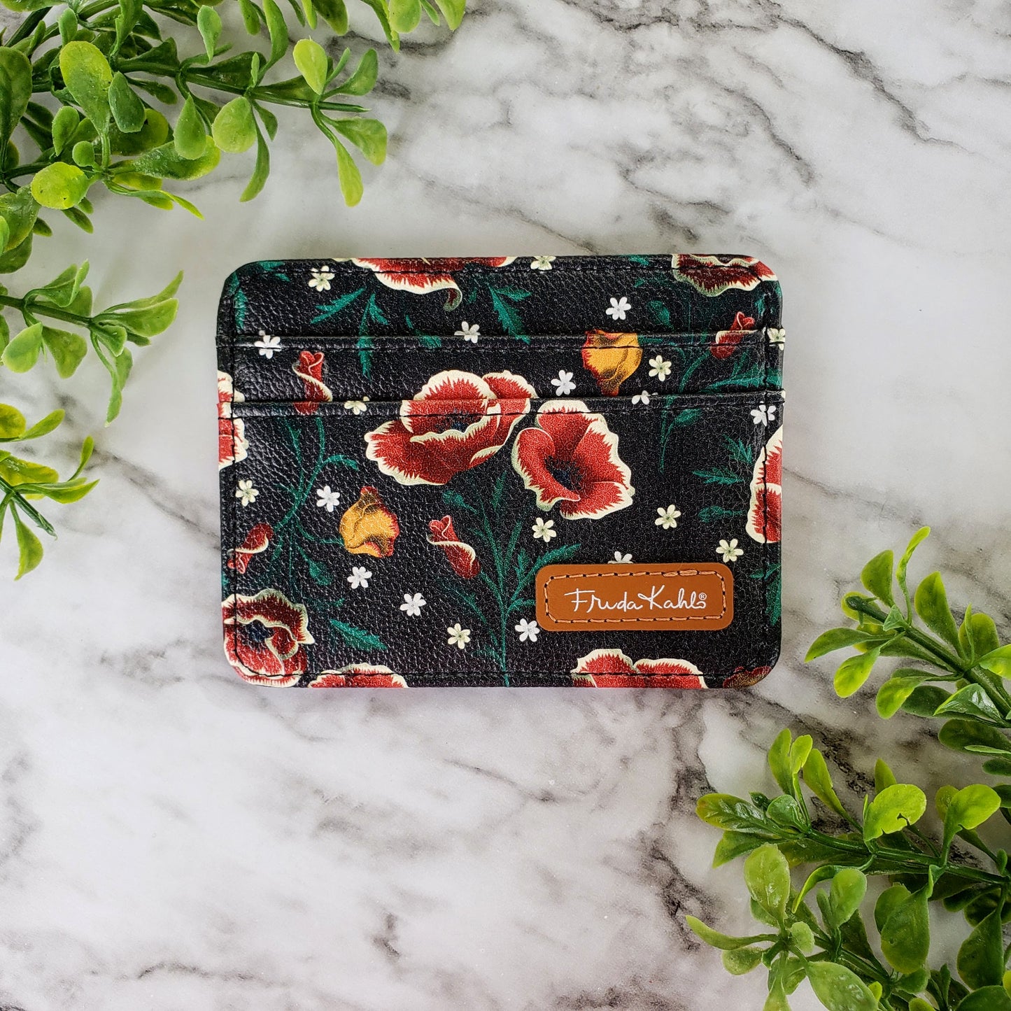 Frida Kahlo Poppies Slim Wallet