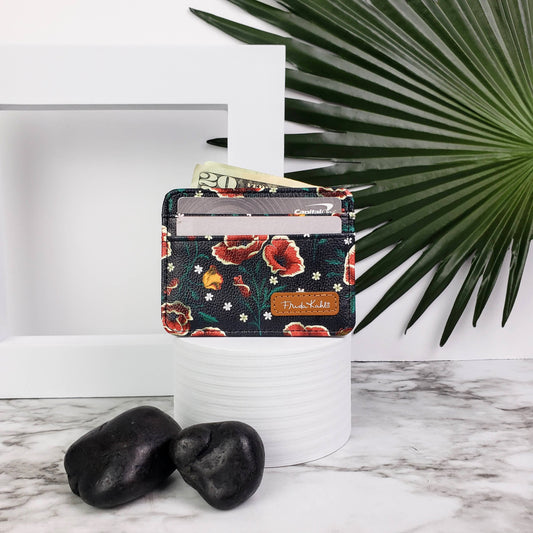Frida Kahlo Poppies Slim Wallet