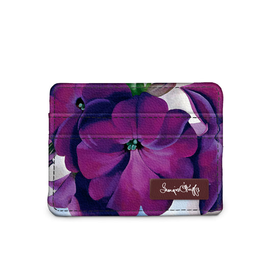 Georgia O'Keeffe Petunia slim wallet