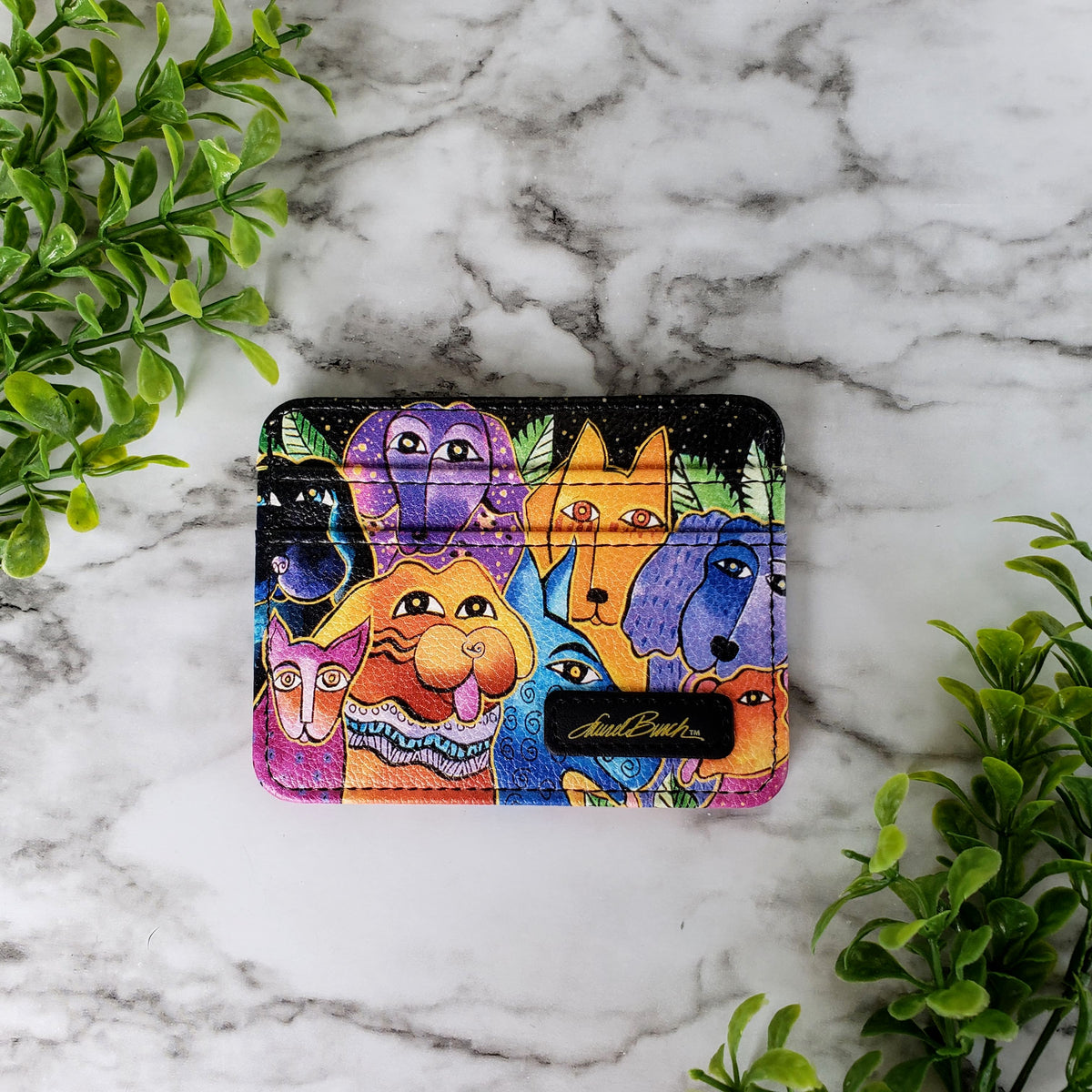 Laurel Burch Dogs & Doggies Slim Wallet