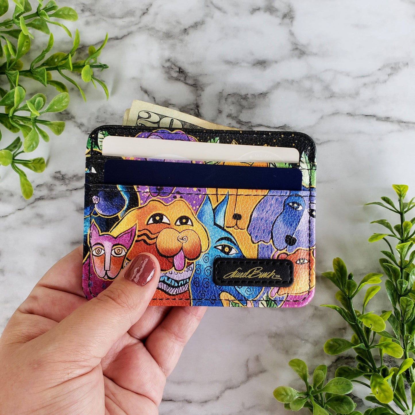 Laurel Burch Dogs & Doggies Slim Wallet
