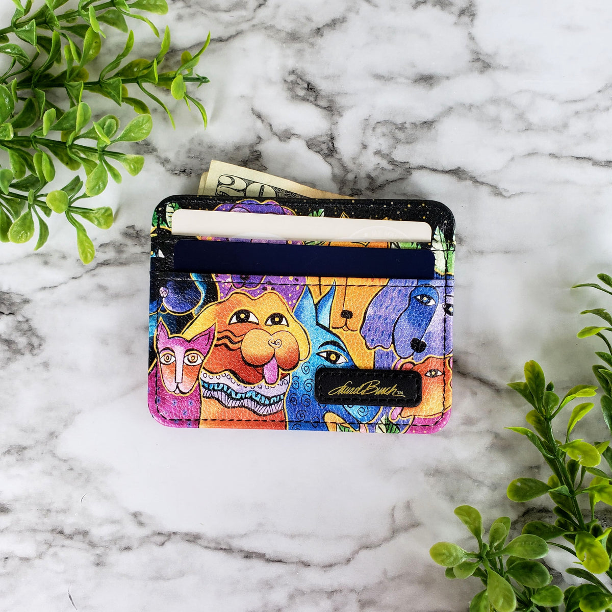 Laurel Burch Dogs & Doggies Slim Wallet