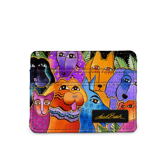 Laurel Burch Dogs and Doggies slim wallet
