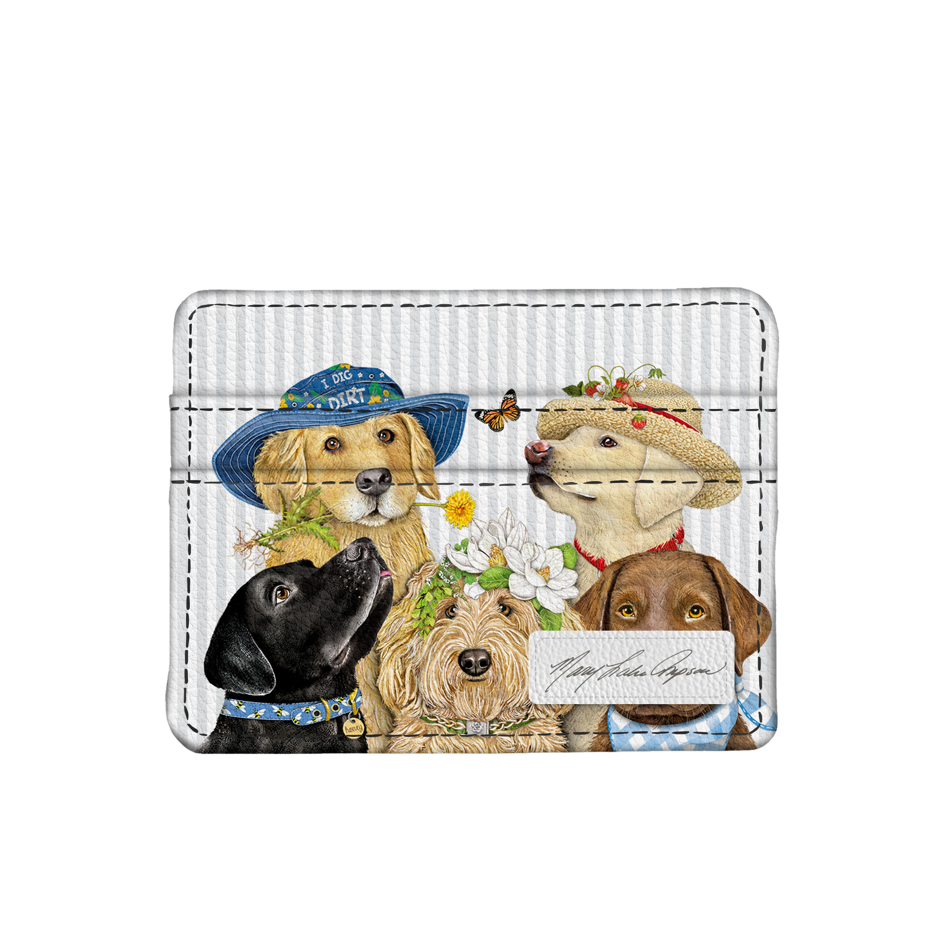 Mary Lake-Thompson Dogs slim wallet
