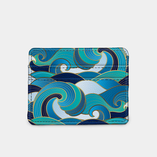 Enameled Wave Slim Wallet — SKU 82047