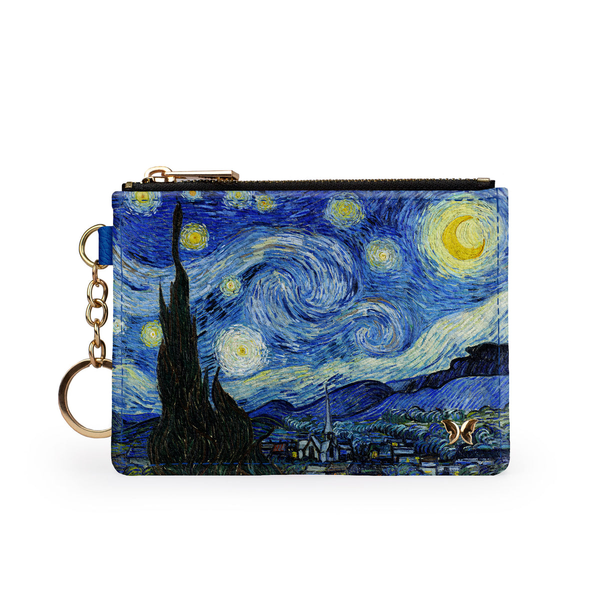 Van Gogh Starry Night Keychain Wallet